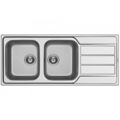 Pyramis Athena Extra (116X50) 2B 1D Αντιστρεφόμενος Γυαλισμένος Ένθετος Νεροχύτης  Pyramis Athena Extra (116X50) 2B 1D Αντιστρεφόμενος Γυαλισμένος Ένθετος Νεροχύτης